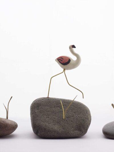 Pebble Decor – Flamingos