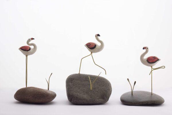 Pebble Decor – Flamingos