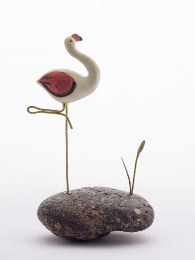 Pebble Decor – Flamingo (Resting)